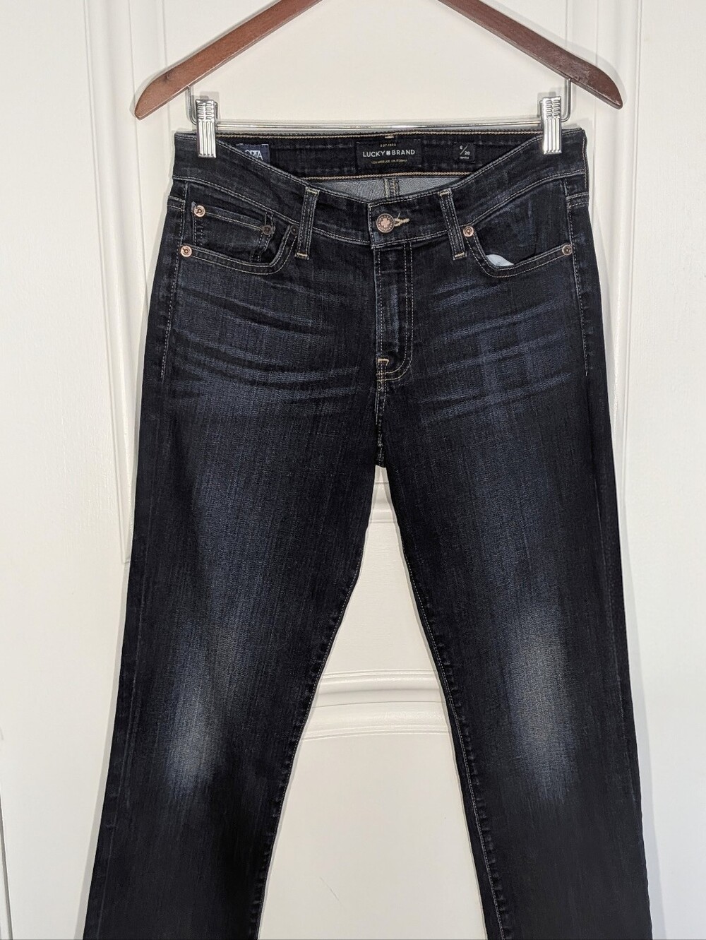 Lucky Brand Women's Cropped Ankle Jeans in Dark Wash